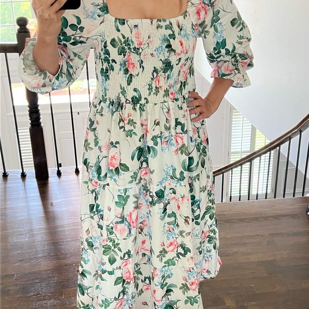 Floral Smocked Dress